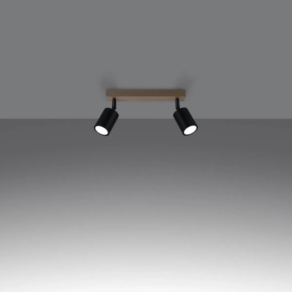 Listwa oświetleniowa VERDO 2 czarna SOLLUX LIGHTING