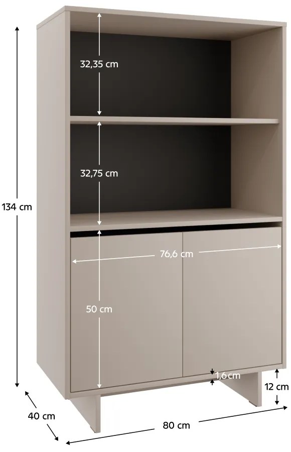 Szafka STANDO STD04, kremowa