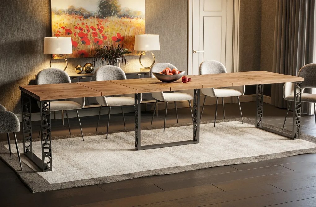 Stół rozkładany EWEREST 130(290)x80 dąb złoty craft ENDO