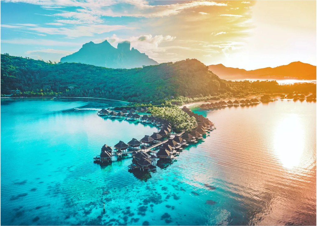 Obraz na szkle - Bora Bora (70x50 cm)