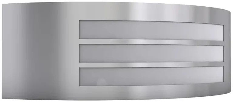 Minimalistyczny srebrny kinkiet zewnętrzny - O-004 B7-K40