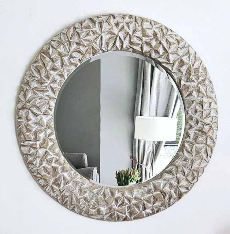 Lustro w okrągłej ramie , średnica 88cm