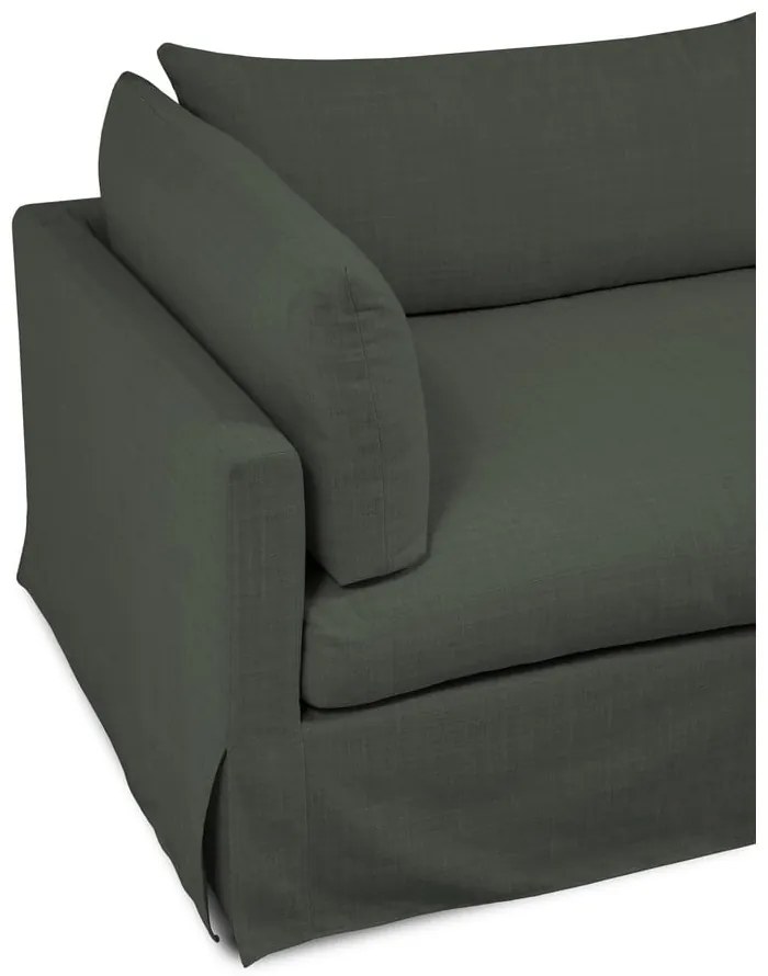 Ciemnozielona sofa 244 cm Horn – Scandic