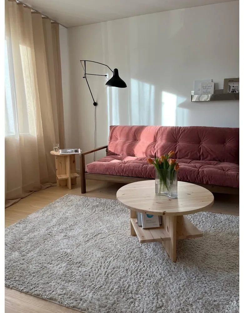Żółta rozkładana sofa 205 cm Knob – Karup Design
