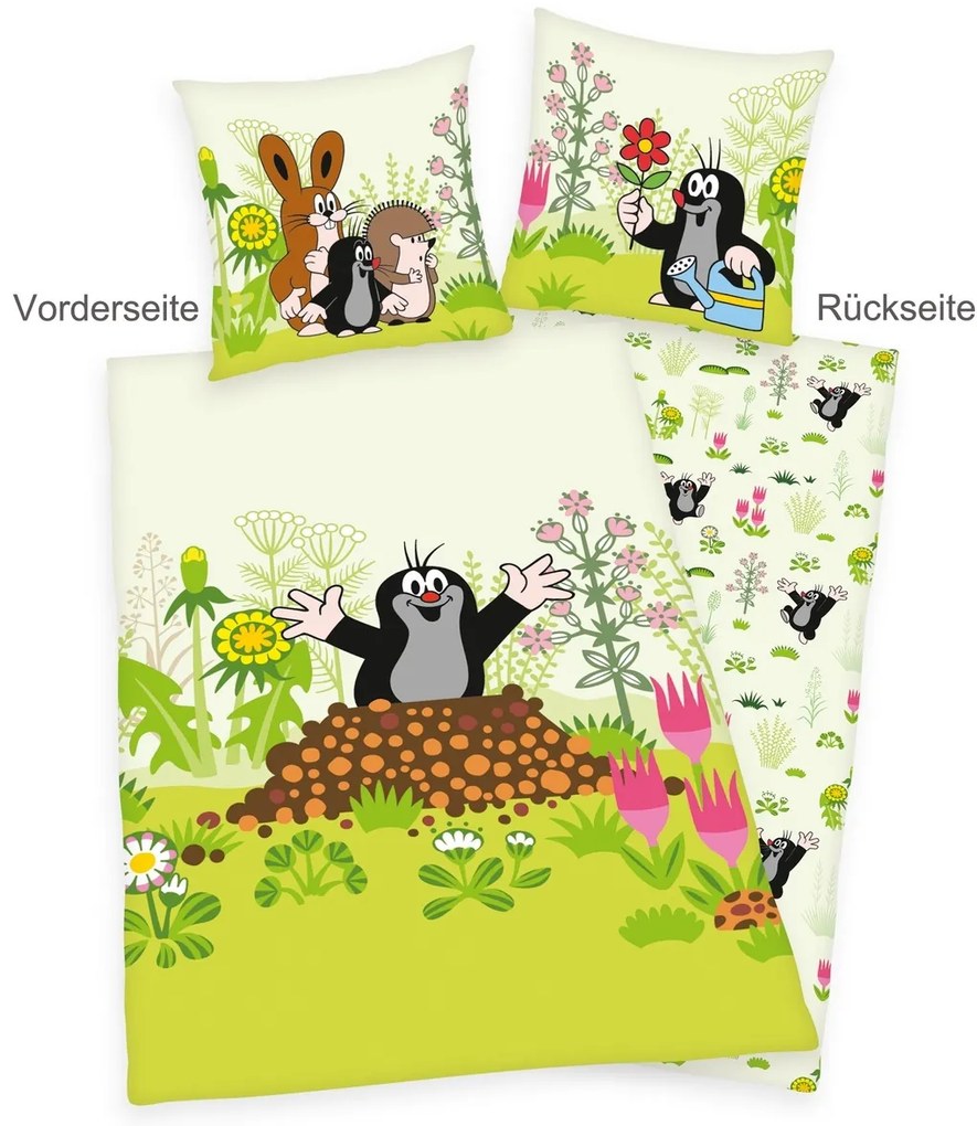 Herding Bawełniana pościel Krtek, 135 x 200 cm, 80 x 80 cm