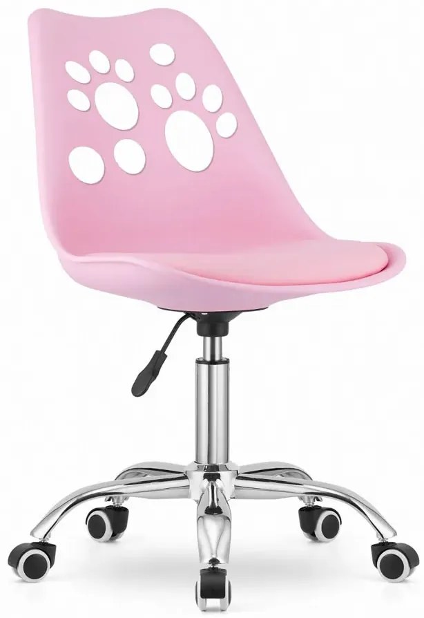 Różowe do biurka krzesło obrotowe dla dziewczynki R2-M16