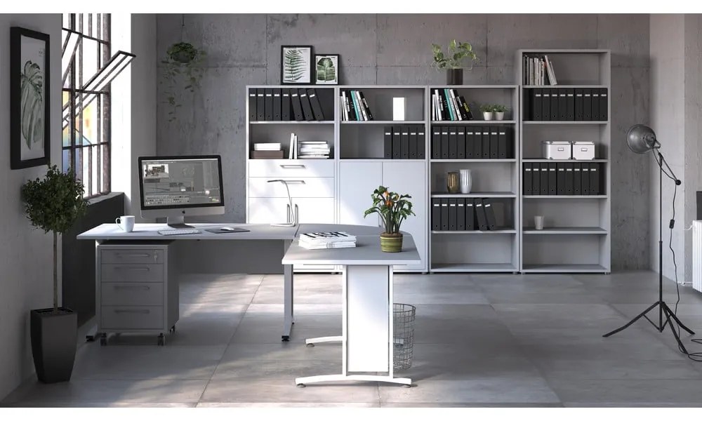 Biały element modułowych systemów półek 84x105 cm Prima – Tvilum