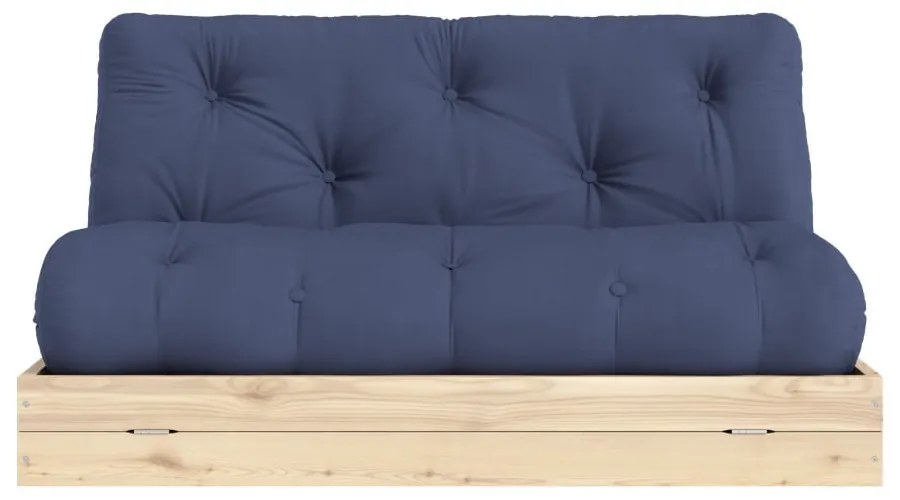 Ciemnoniebieska rozkładana sofa 145 cm Flip – Karup Design