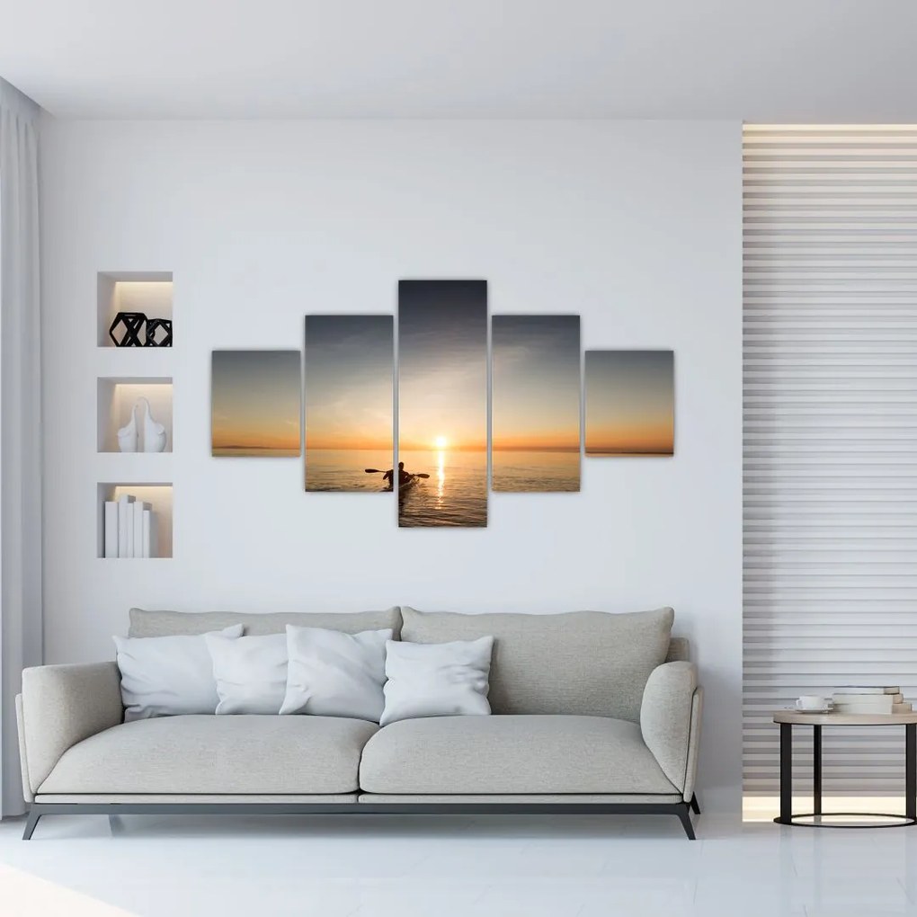 Obraz - kajak na morzu (125x70 cm)