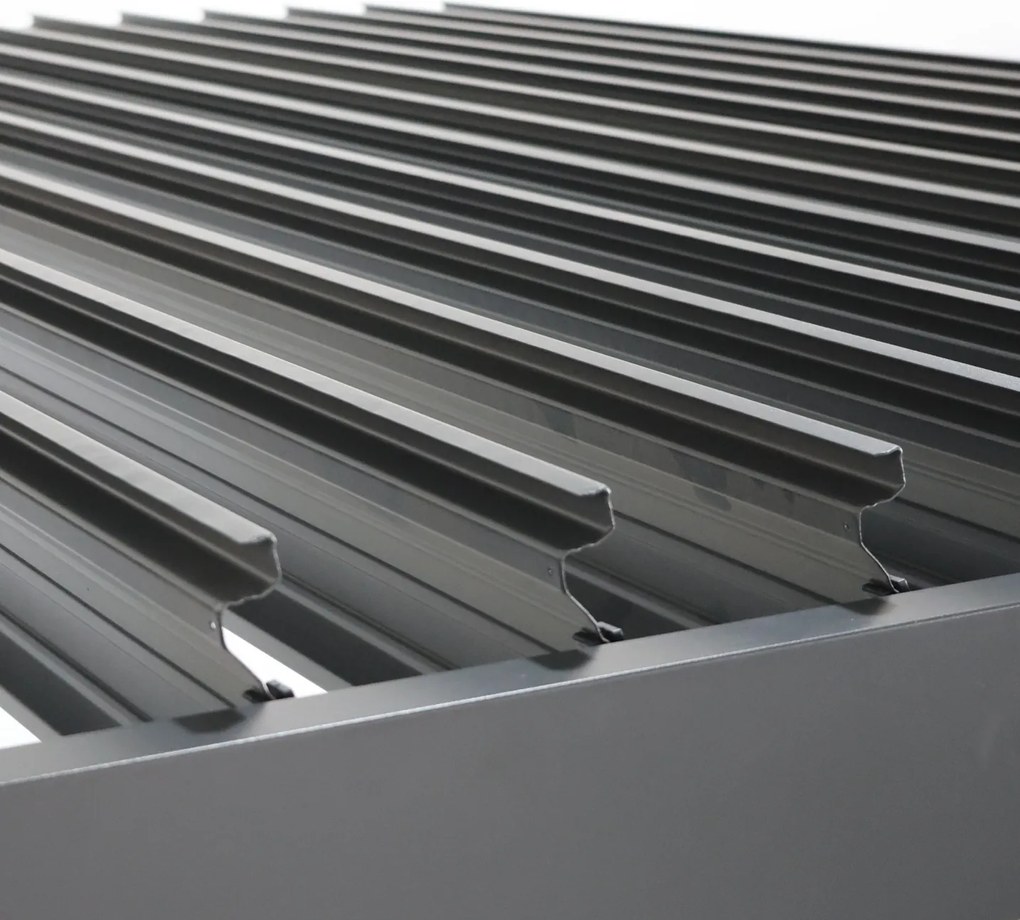 Pergola ogrodowa lamelowa 3x6 m antracyt XT-3652 regulowany dach