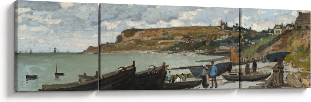 Obraz - Claude Monet, Sainte Adresse, reprodukcje (170x50 cm)
