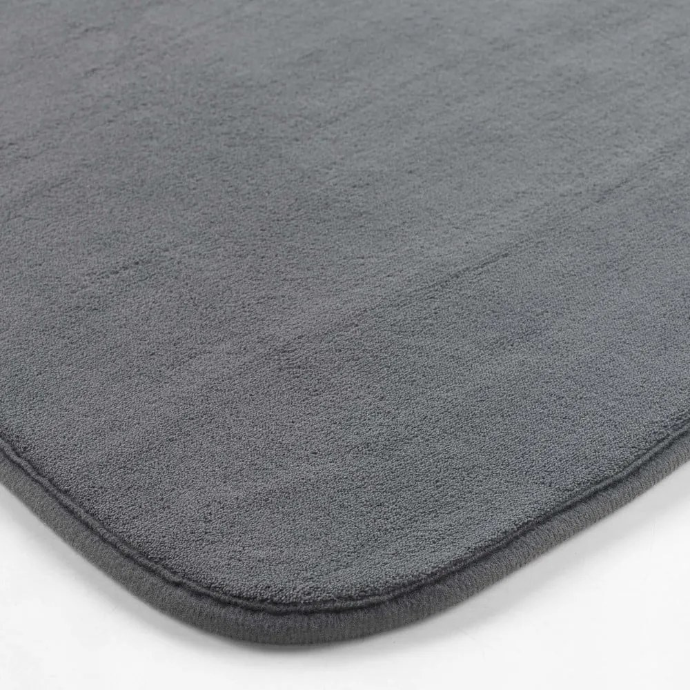 Antracytowy dywanik łazienkowy do WC 45x45 cm Vitamine – douceur d'intérieur