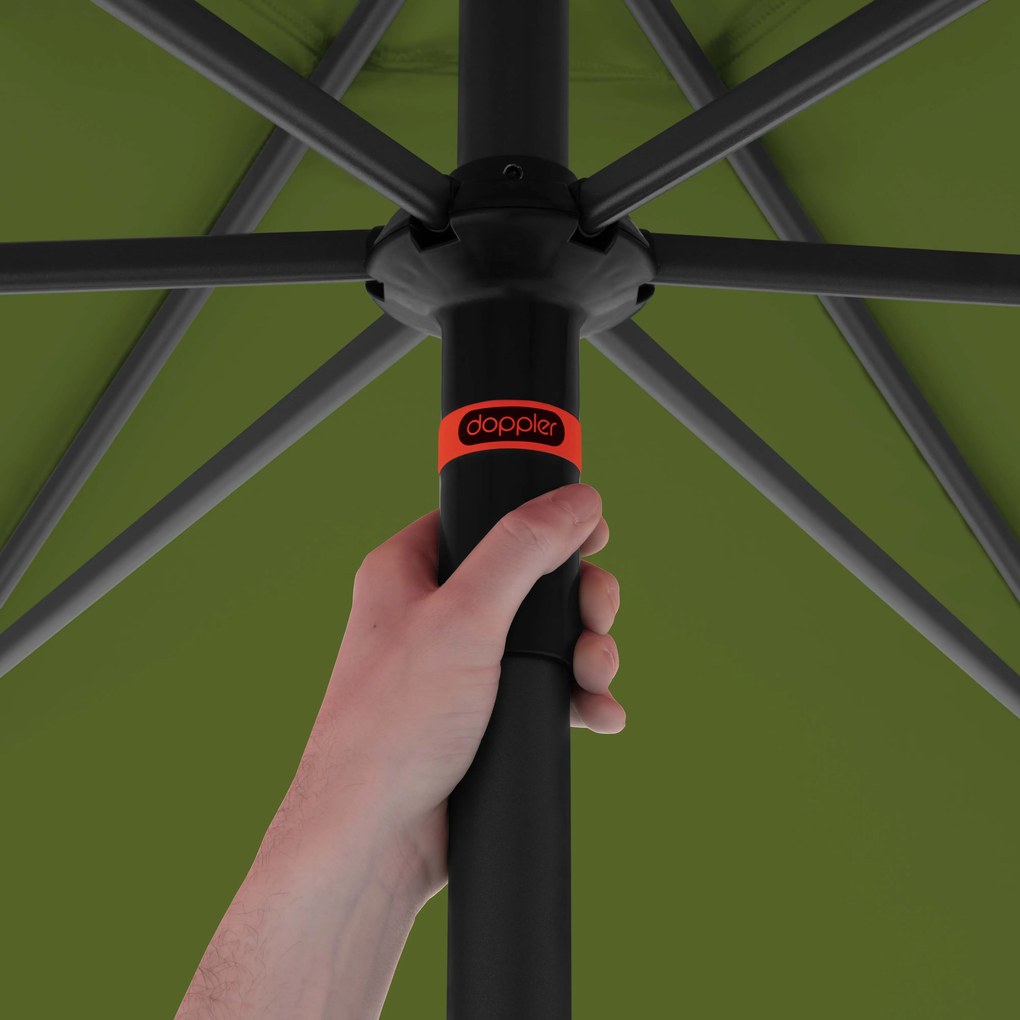 Doppler myZone Push Up parasol ogrodowy 300 cm zielony