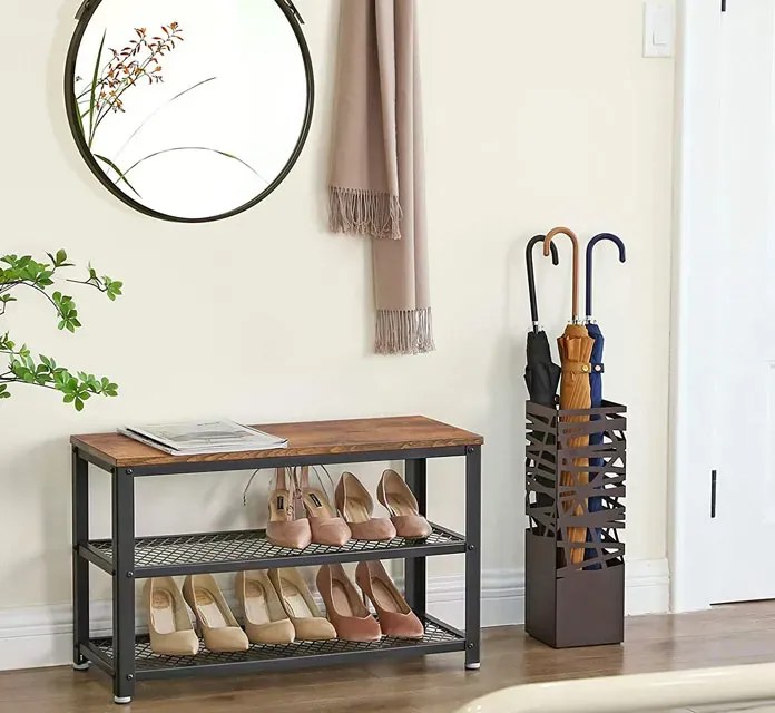 Loftowa Szafka Na Buty Z 2 Półkami E0-C14