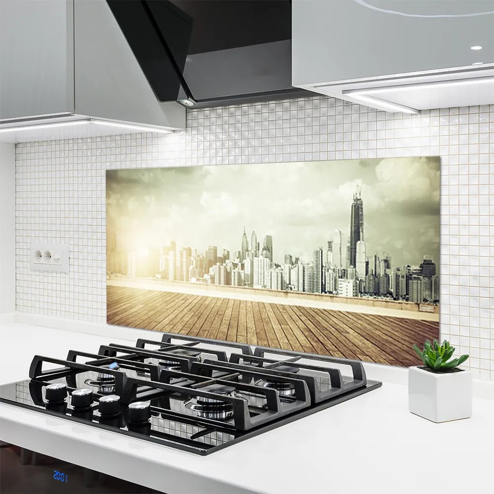 Panel Szklany Potęga Nowojorskich Drapaczy Chmur