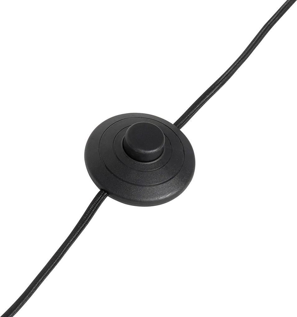 Lampa podłogowa złota z opalowym szkłem 3-punktowa regulowana - Anouk