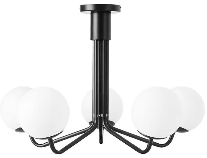 LAMPA WISZĄCA SUFITOWA CZARNA APP1578-5C