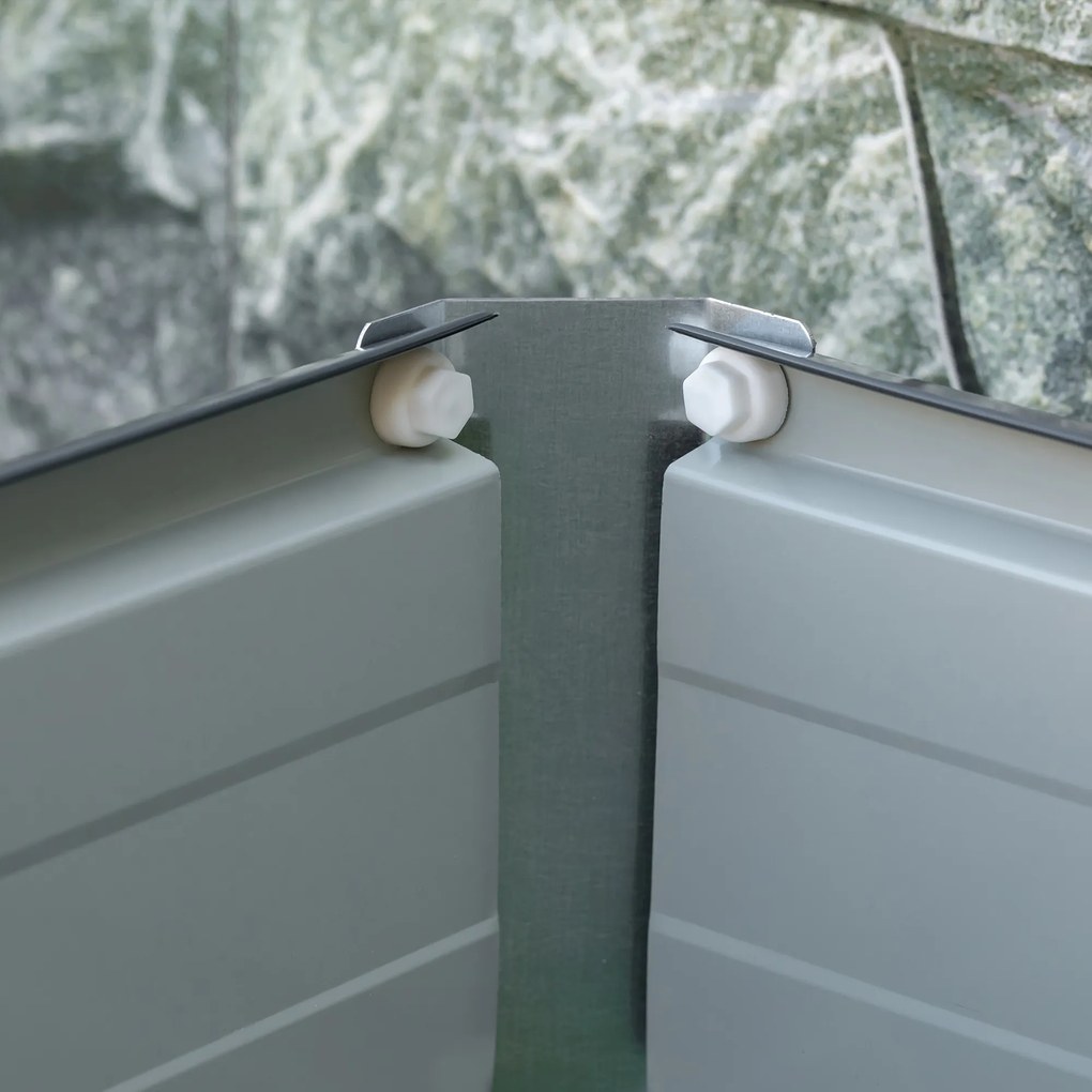 Outsunny podwyższona grządka, 125 cm x 47 cm x 40 cm