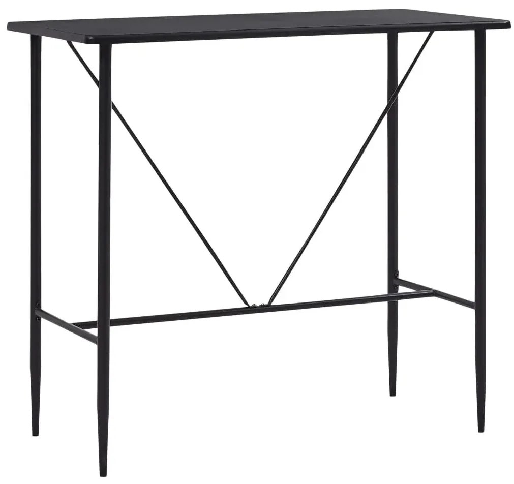Czarny stolik barowy 60x120 – Wako