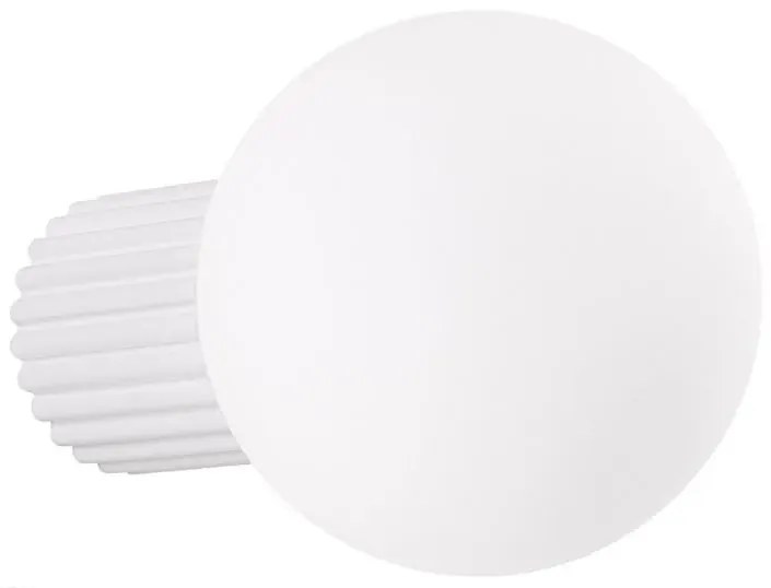 Biały nowoczesny kinkiet ryflowany - K597- R8-A68