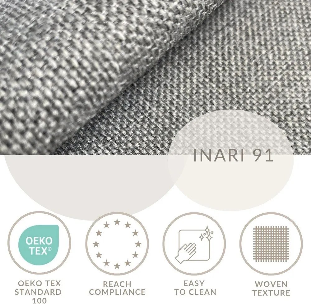 Szare łóżko kontynentalne ze schowkiem 200x200 cm Caya – Maison de Rêve