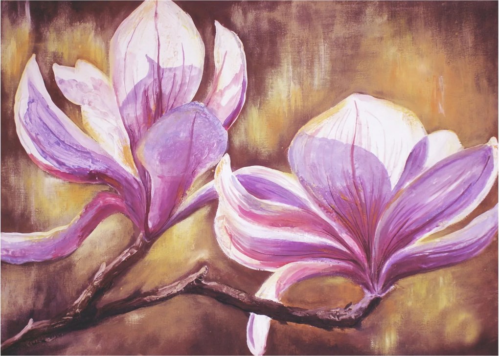 Obraz - Kwiaty magnolii (70x50 cm)