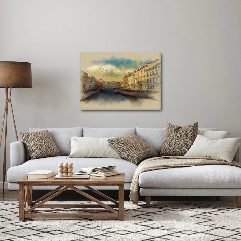 Obraz - Rzeka Mojka, Sankt Petersburg, Rosja (70x50 cm)