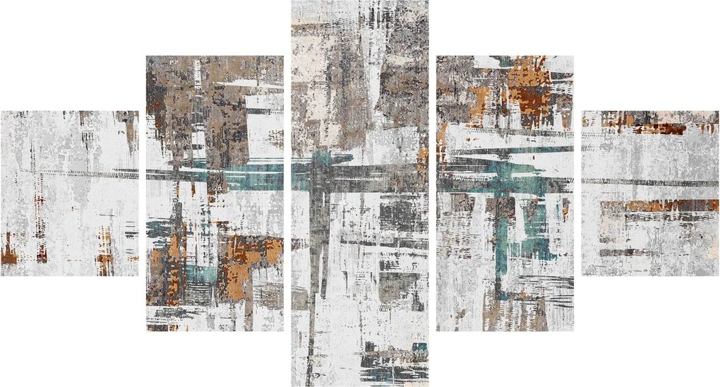 Obraz - Abstrakcyjne pociągnięcia (125x70 cm)