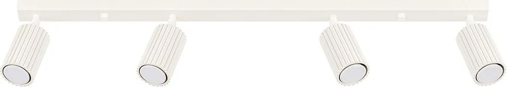 Lampa Sufitowa Minimalistyczny Karbon, Aluminium - 4 Źródło - L.81 X H.16.5 Cm - Beżowy