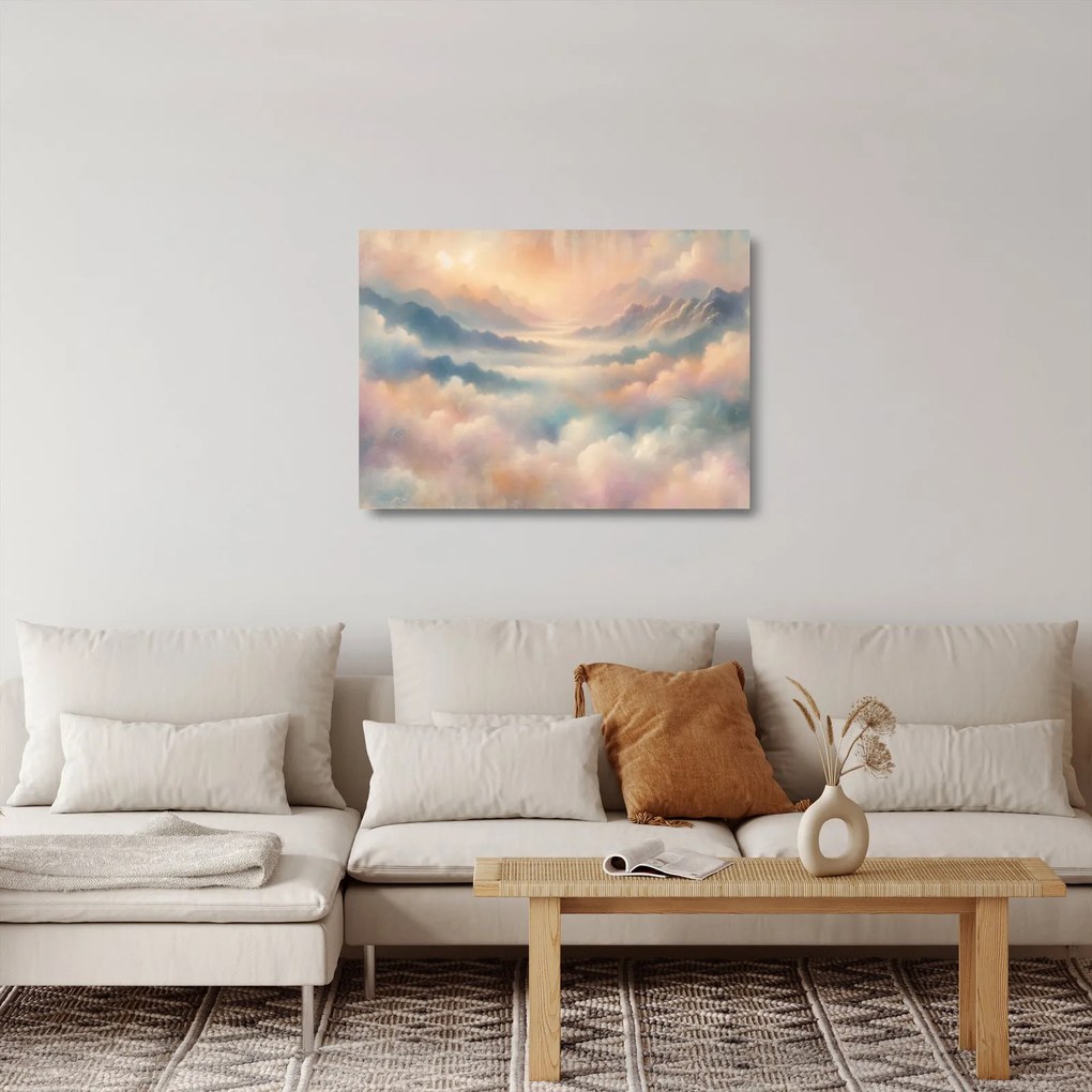 Obraz na szkle - Chmury (70x50 cm)