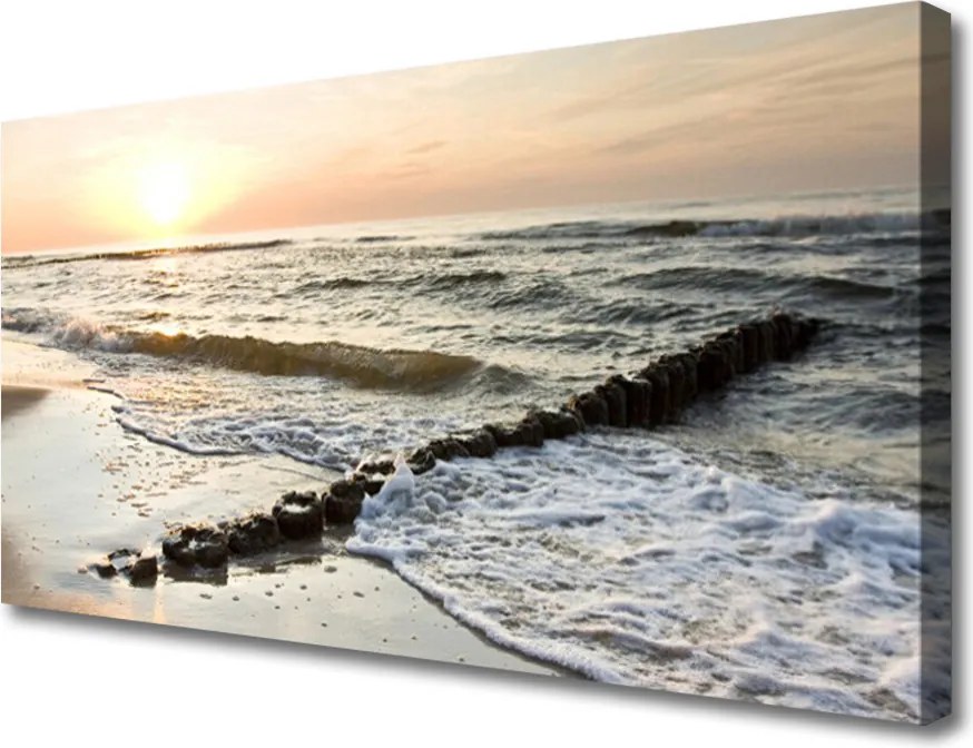 Obraz na płótnie Szum Morskich Fal