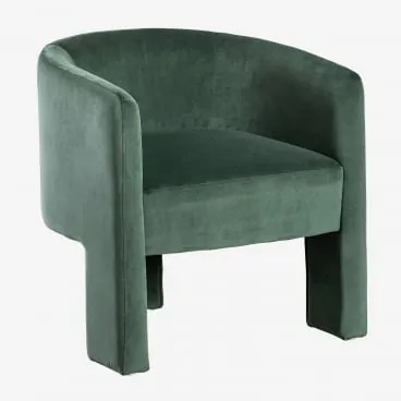 Fotel Z Aksamitu Xastru Aksamitny Jungle Green - Sklum