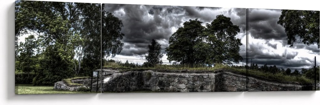 Obraz zachmurzonego nieba (170x50 cm)