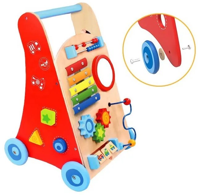 Tooky toy wielofunkcyjny chodzik pchacz panel edukacyjny dla dzieci