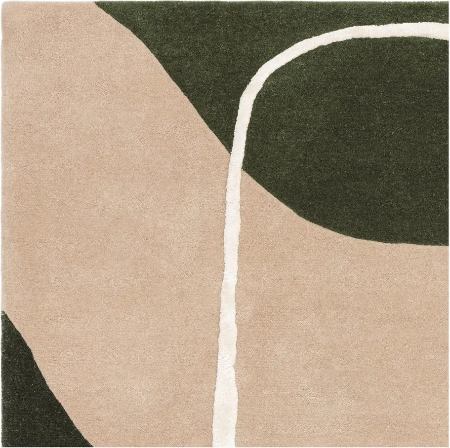 Zielony wełniany dywan tkany ręcznie 200x300 cm Matrix – Asiatic Carpets