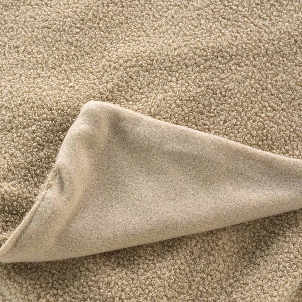 Beżowy polarowy koc 125x150 cm Curly Wooly – douceur d'intérieur