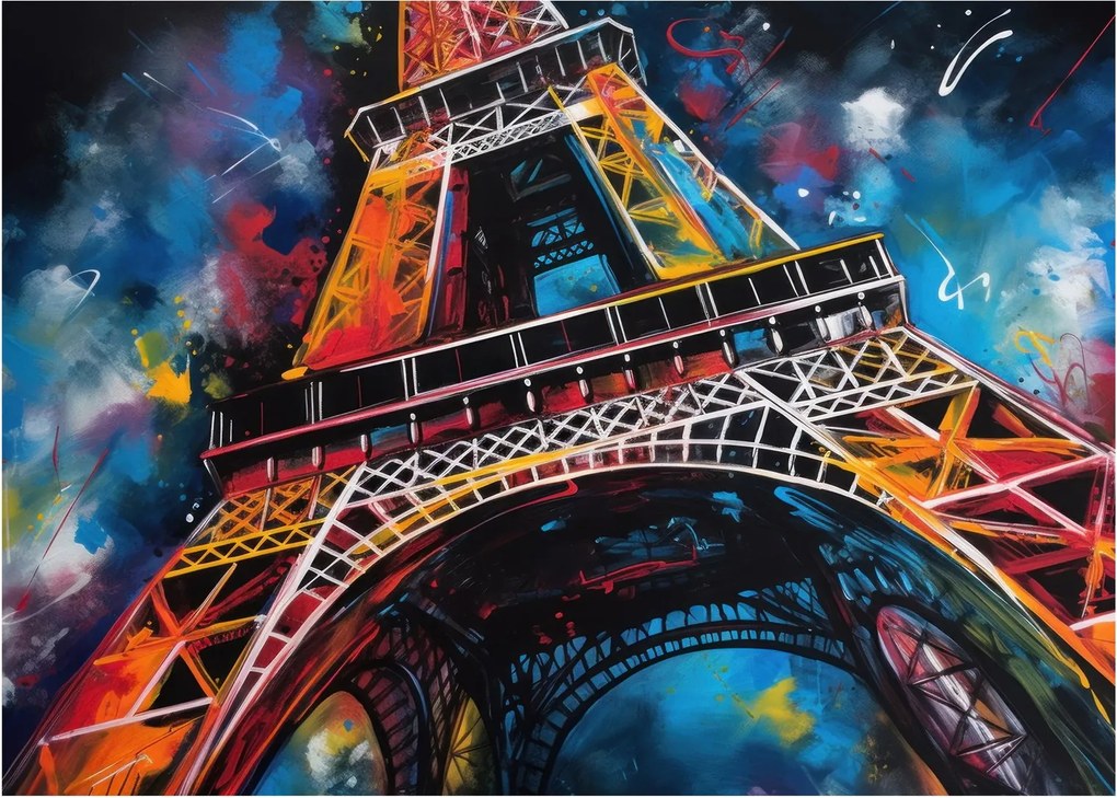 Obraz na szkle - Obraz wieży Eiffla II. (70x50 cm)