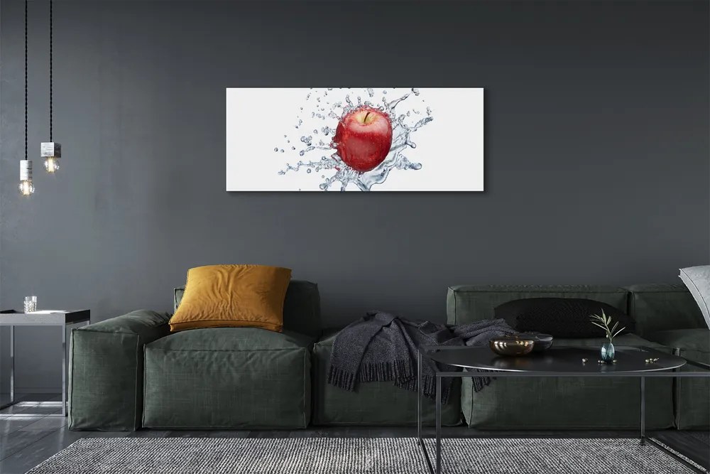 Duży obraz na płótnie Jabłko w Krystalicznej Wodzie