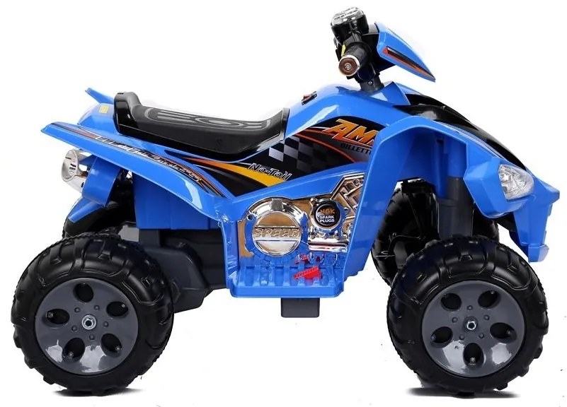 Quad na akumulator duże koła niebieski