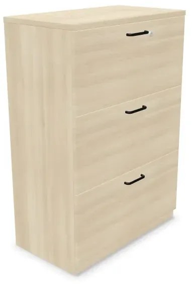 Komoda biurowa EASY SPACE CABINET 3D 80cm akacjowa zamykana NOWY STYL