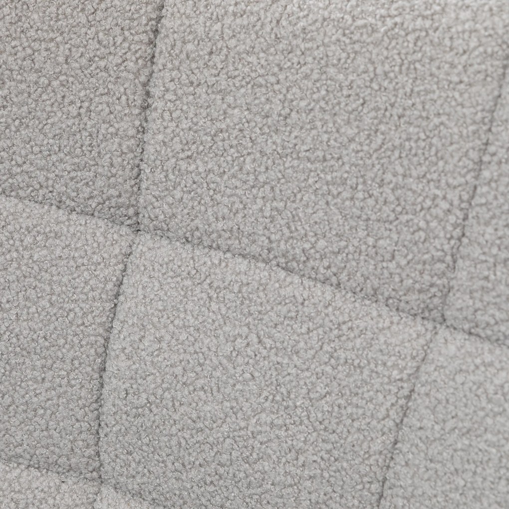 HOMCOM Fotel bujany na sprężynach do 120 kg Jasnoszary Poliester Komfortowe siedzisko do odpoczynku | Aosom PL