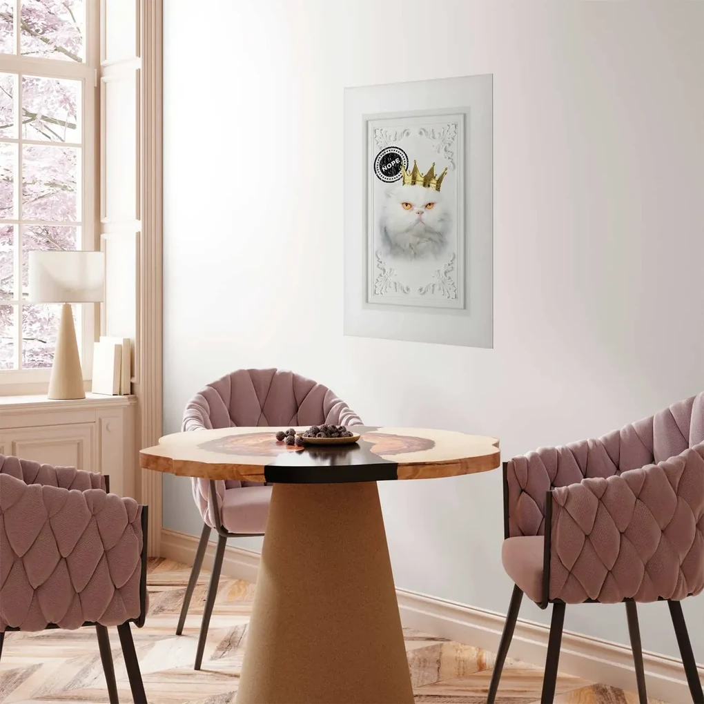 Plakat Król kot 40x60 cm bez ramy z marginesem ARTGEIST B