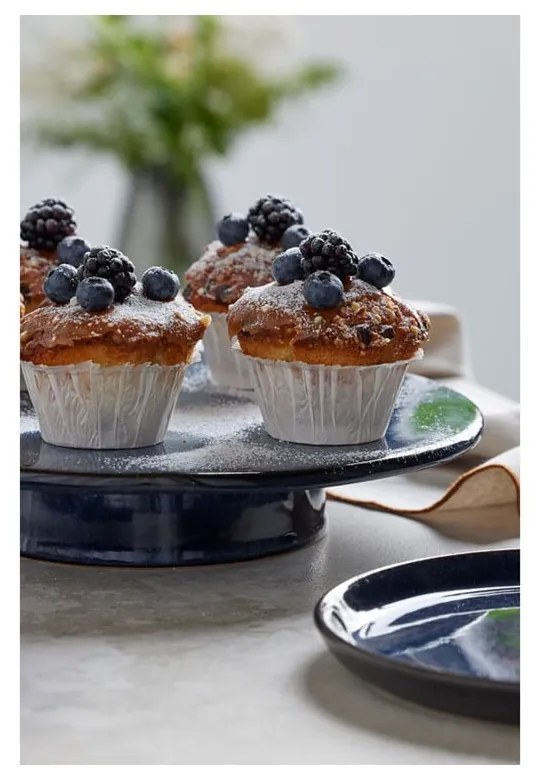 Patera na tort ceramiczna Gastro Dark Blue – Bitz