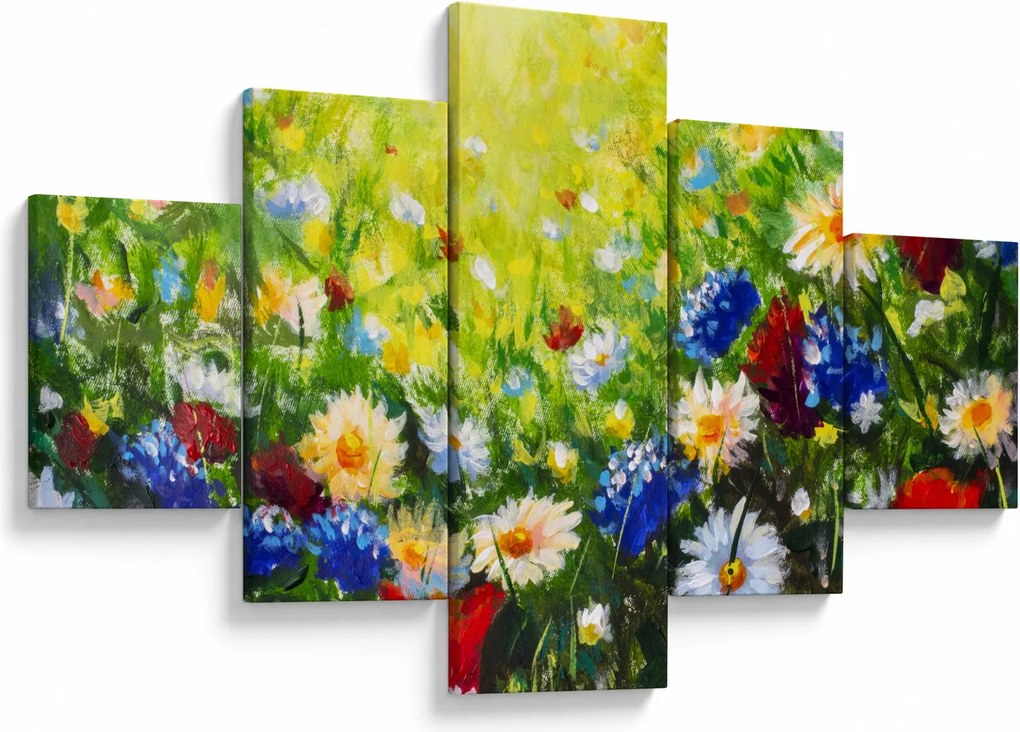 Obraz dzikich kwiatów (125x70 cm)