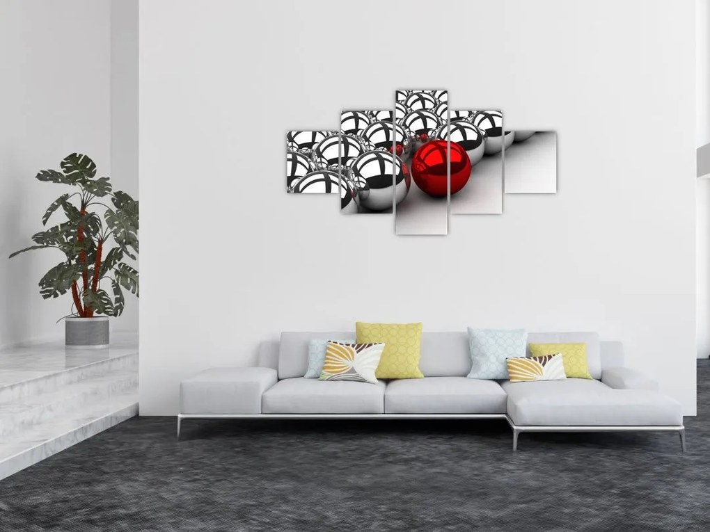 Obraz błyszczących kulek (125x70 cm)