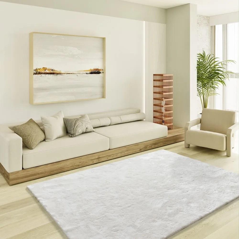 Biały dywan 60x110 cm Roma – Universal