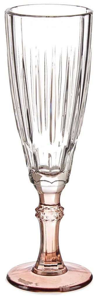 Kieliszek do szampana z kolorową nóżką, 170 ml, 6 sztuk
