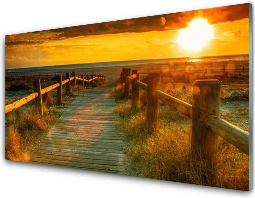 Panel Kuchenny Sylwetka Miasta O Zmierzchu