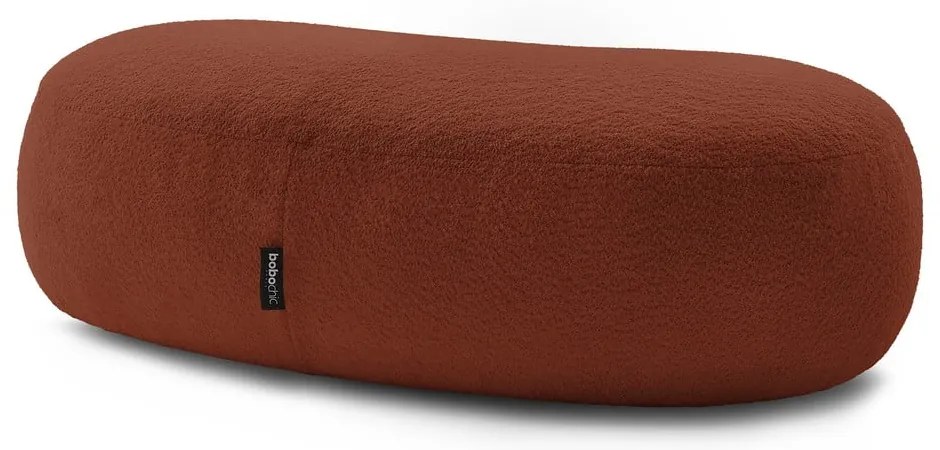 Ceglasty podnóżek z materiału bouclé Saint-Germain – Bobochic Paris
