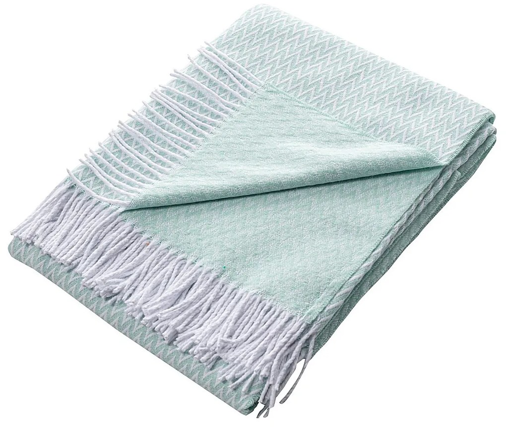 Pled Ibiza 140x200cm mint chevron
